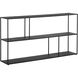Eiffel Black Low Bookcase, Large